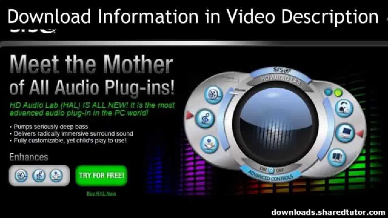 srs hd audio lab free activation code